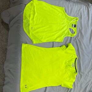 Women’s Workout Lot - Both Size Medium Neon Color